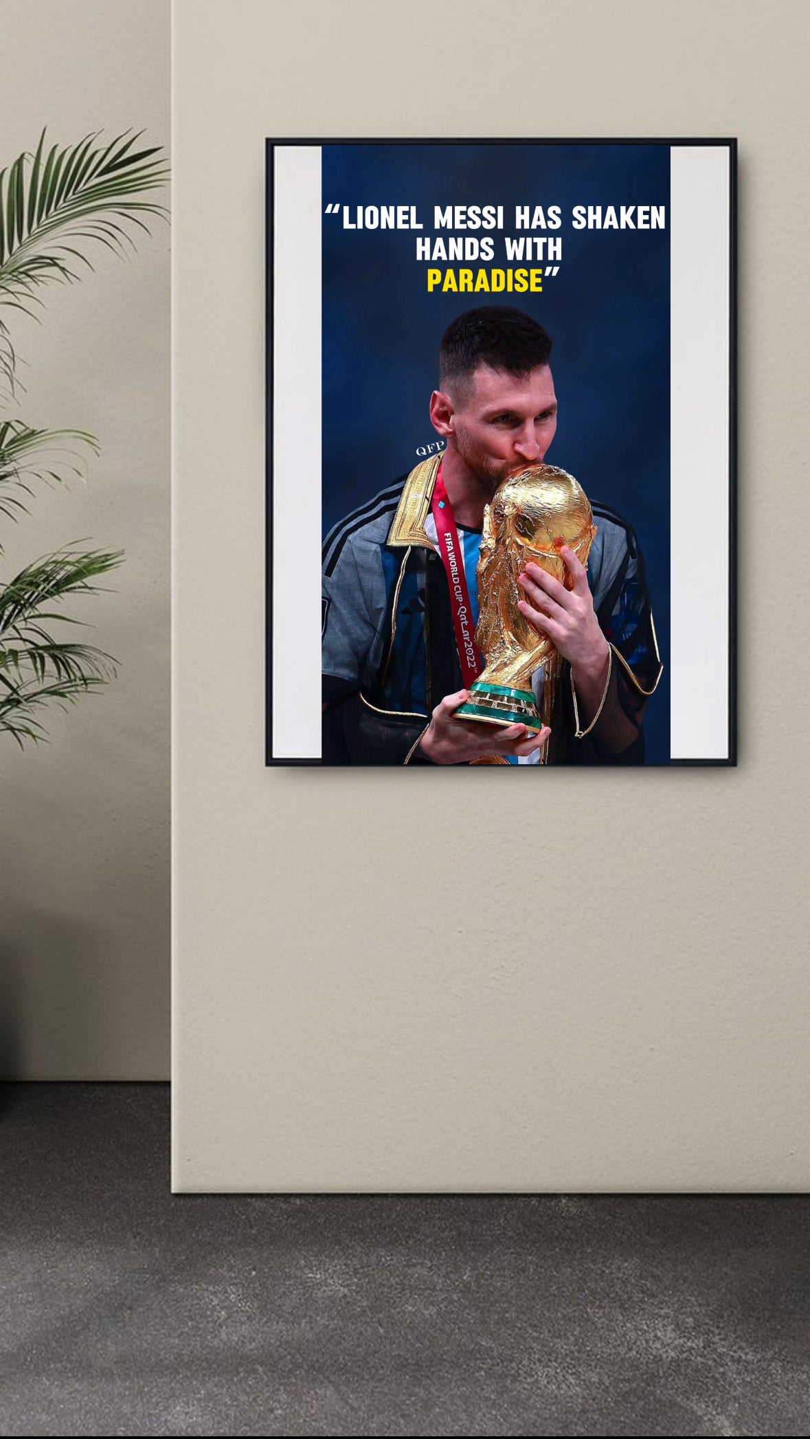 Lionel Messi World Cup Poster